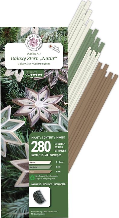 Produktbild Papier+ideen Quilling-Set "Natural Galaxy Stars"