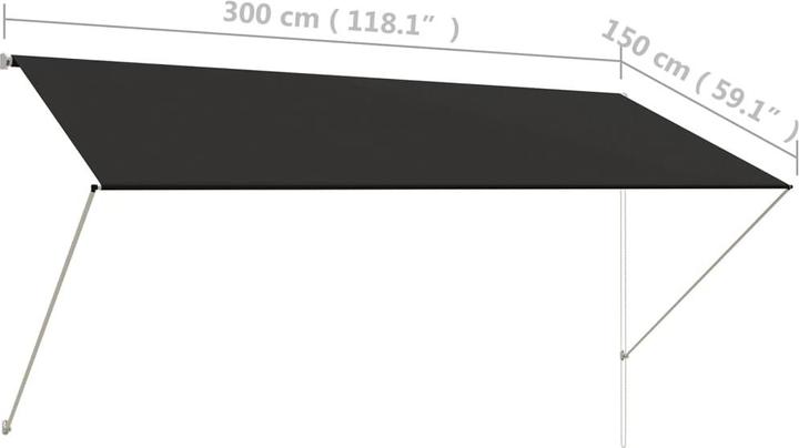 Image du produit vidaXL Seitenmarkise (3 m)