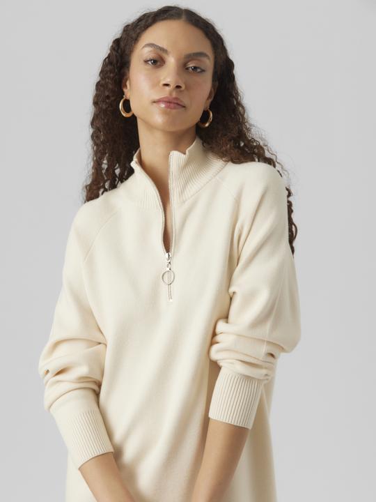 Image du produit Vero Moda VMGOLDNEEDLE LS HIGHNCK ZIPPER DRESS REP Robe en maille (XL)