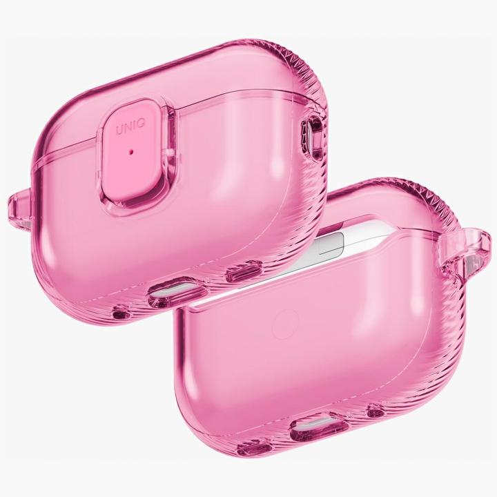 Actual product image Uniq Case Glase Pro for AirPods Pro 3 Lock Case pink (Headphone sleeve)