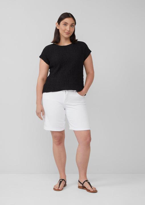 Image du produit S.Oliver T-Shirt Strukturiertes T-Shirt aus Baumwollmix im Relaxed Fit (48)