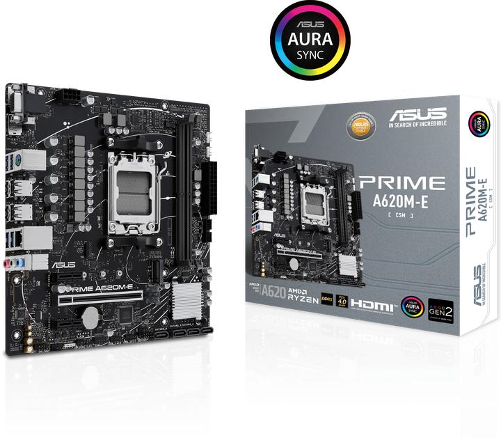 Image du produit ASUS PRIME A620M-E-CSM (AM5, AMD A620, mATX)