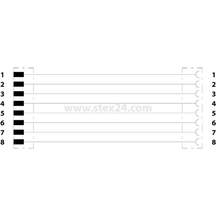 Thumbnail - Phoenix Contact Sensor-/Aktor-Steckverbinder, Elektronikkabel + Stecker, Schwarz
