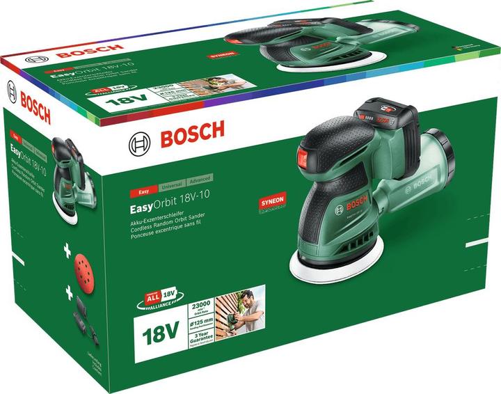 Actual product image Bosch Home & Garden Exzenterschleifer EasyOrbit 18V-10, 1x2,0Ah (Eccentric grinder)