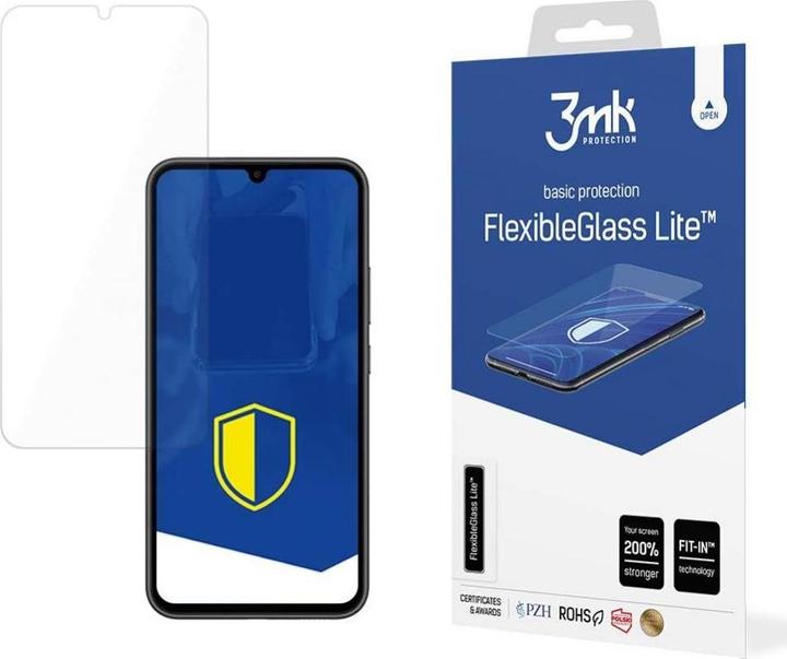 Image du produit 3MK Verre trempé pour Samsung Galaxy A34 5G hybride flexible 6H série FlexibleGlass Lite (1 pcs, Samsung Galaxy A34 5G)