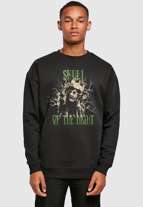 Produktbild Merchcode Halloween - Skull Of The Night V2 Crewneck - 175505 (3XL)
