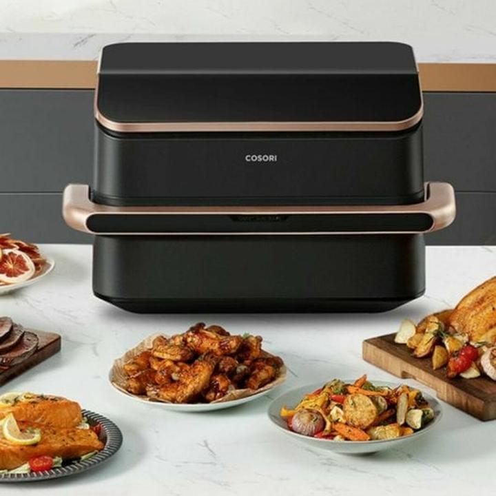 Produktbild Cosori TWINFRY Airfryer - xxl Hot Air Fryse 10 Liter - 2 Mahlzeiten gleichzeitig zubereitenTeiler- 6