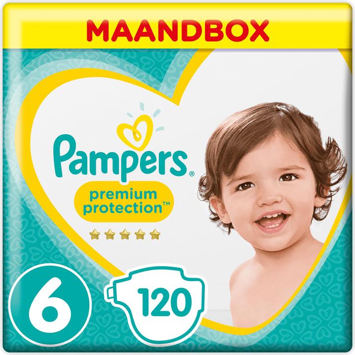 Pampers Protezione Premium (Dimensione 6, Pacco mensile, 120 Pezzo/i)