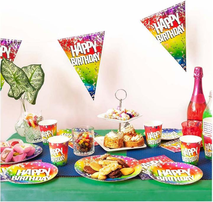 Produktbild Boland Folien Wimpelkette Happy Birthday 6m (1 Stück)