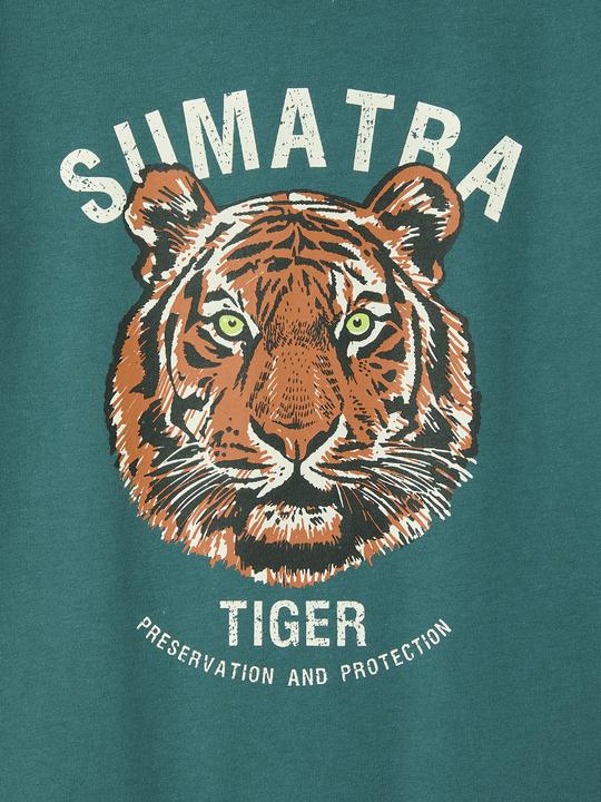 Actual product image Vertbaudet Jungen T-Shirt mit Tiger und Recycling-Baumwolle (128)