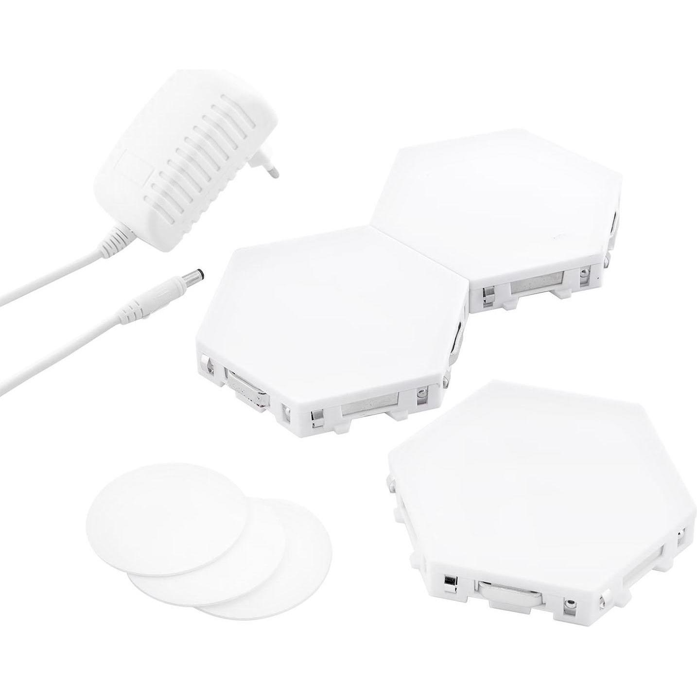 JTI, Applique + Plafoniera, 3x Pannelli LED magnetici con funzione Touch