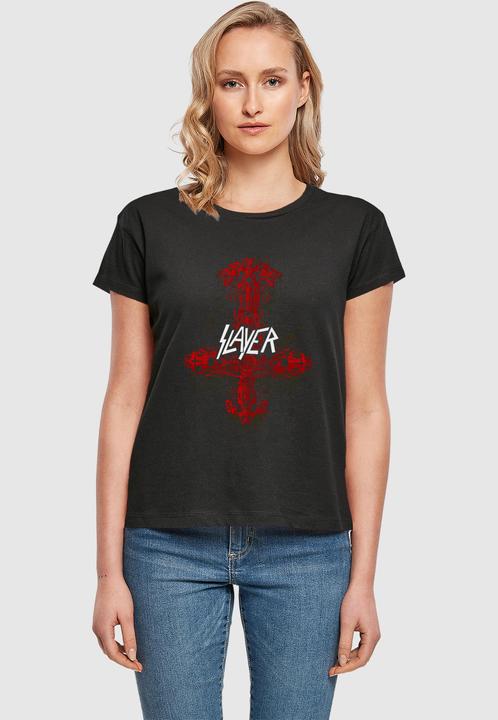 Produktbild Merchcode Ladies Slayer - Inverted Bone Cross Box Tee - 169691 (XS)
