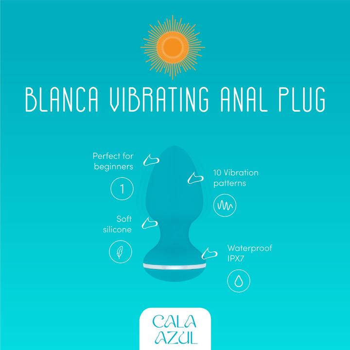 Produktbild Cala Azul Blanca Vibrierender Analplug Azul