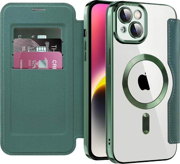 Produktbild Techsuit - SmartMag Book Case - iPhone 14 - Green (Apple iPhone 14)