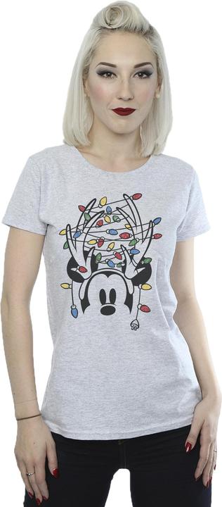 Produktbild Disney Mickey Mouse Christmas Head Lights TShirt (M)