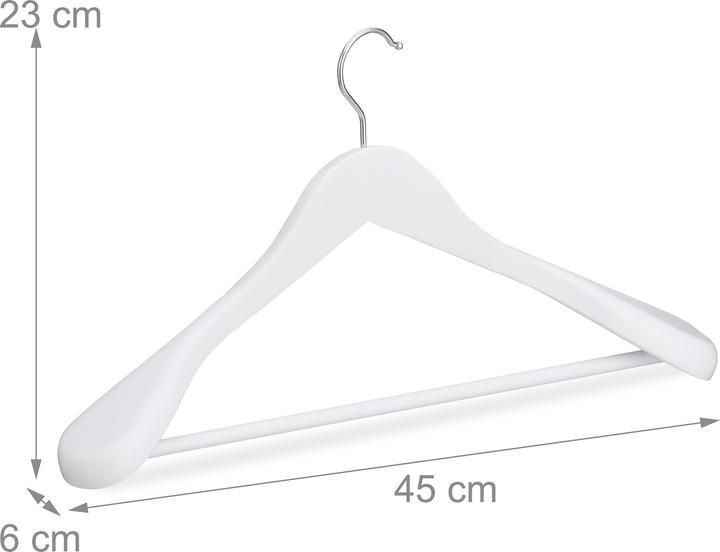 Image du produit Relaxdays Cintre pour costume (8 x)