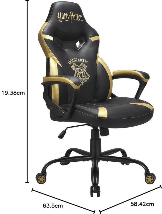 Actual product image Subsonic Harry Potter Junior Gaming Chair - Black/Gold