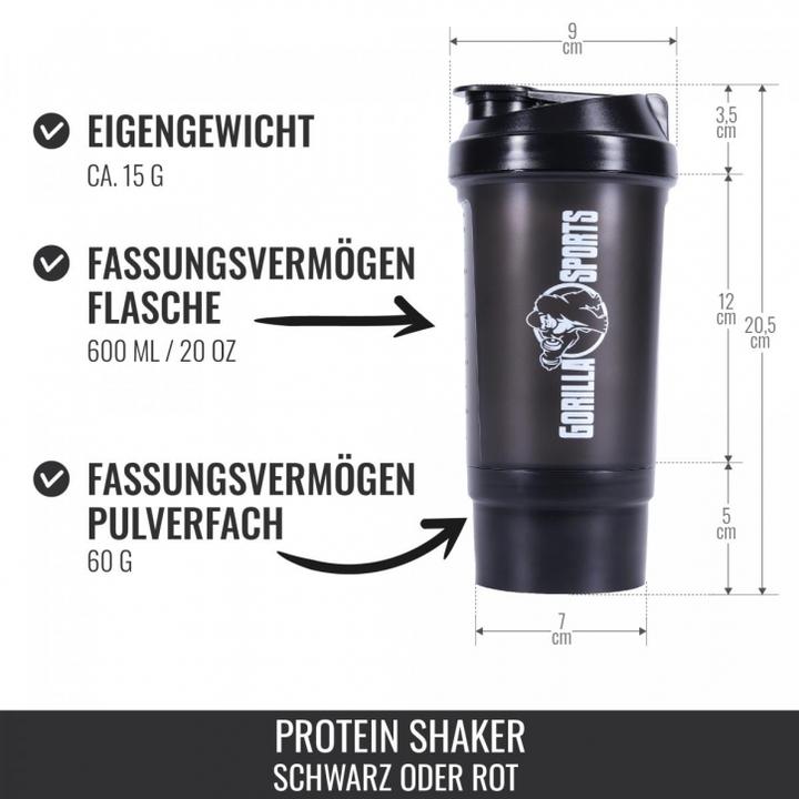 Actual product image Gorilla Sports Protein Shaker (0.50 l)