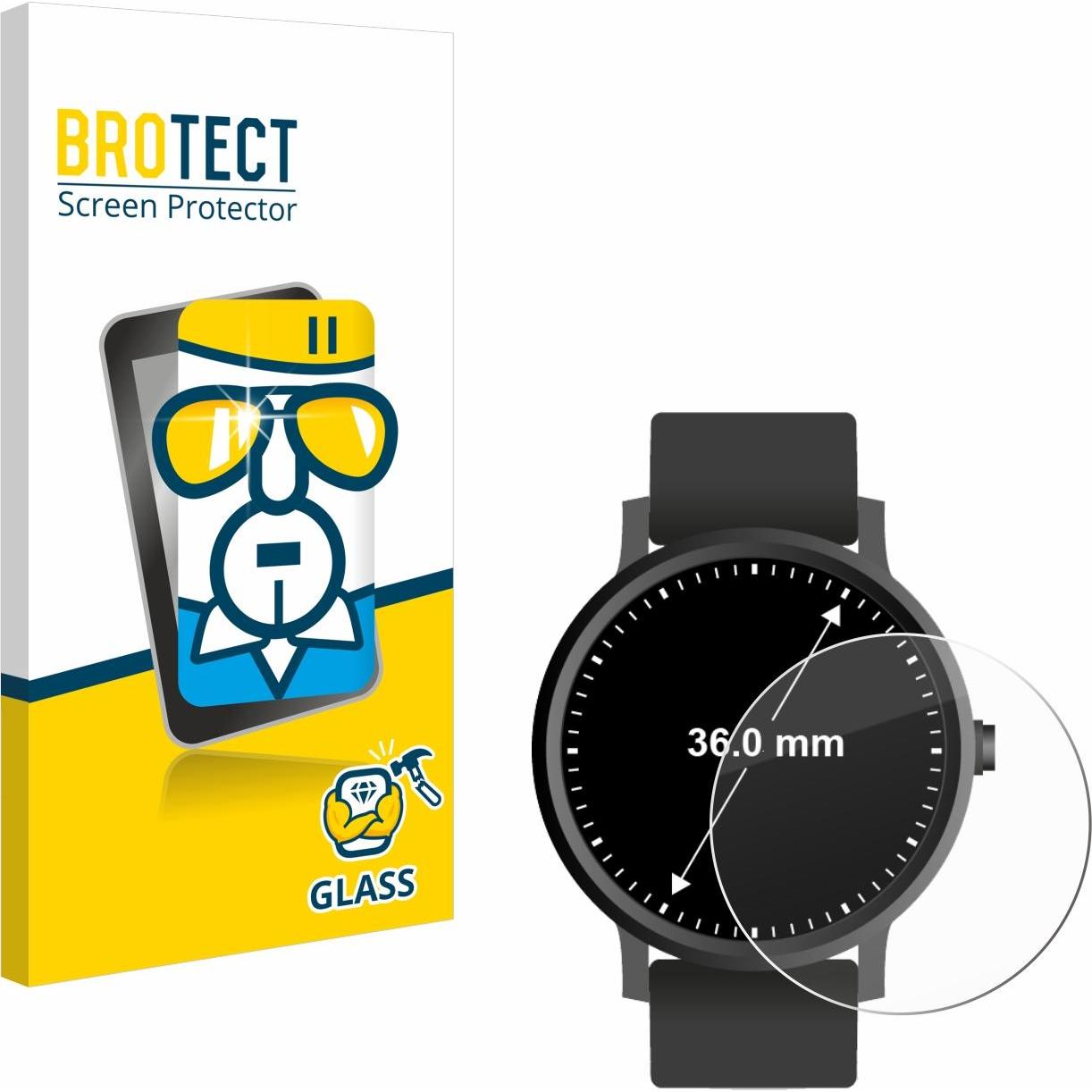Thumbnail - BROTECT Panzerglas Hartglas Displayschutz, Smartwatch Schutzfolie, Transparent