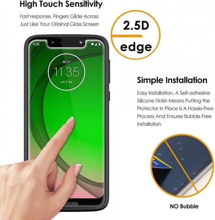 Actual product image Screenguard Motorola Moto G7 Play Protective Glass Film Case Friendly Design (1 pcs., Motorola Moto G7 Play)