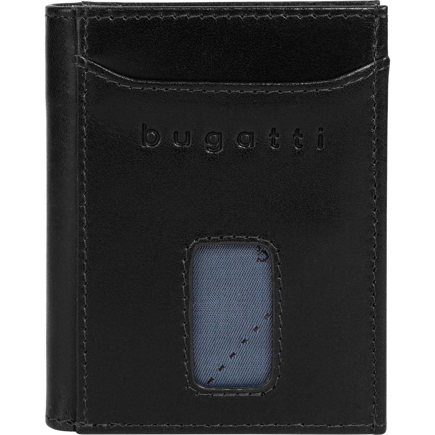 Bugatti, Herren, Portemonnaie, Geldbörse SECURE SLIM, Schwarz