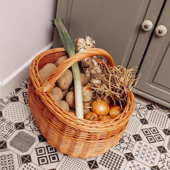 Image du produit Creative Home Grosser handgeflochtener Picknickkorb mit Henkel