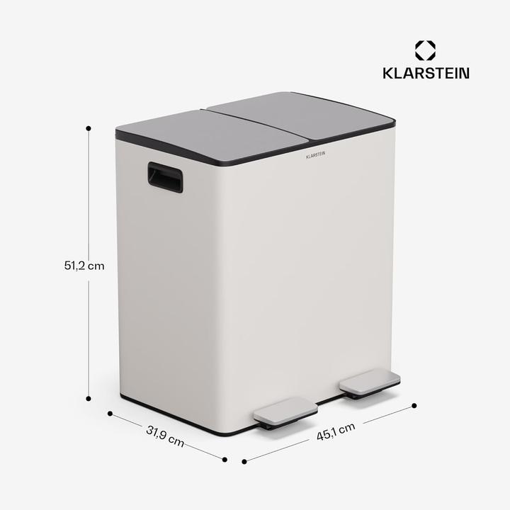 Immagine prodotto Klarstein EcoVista Mülleimer (43 l)