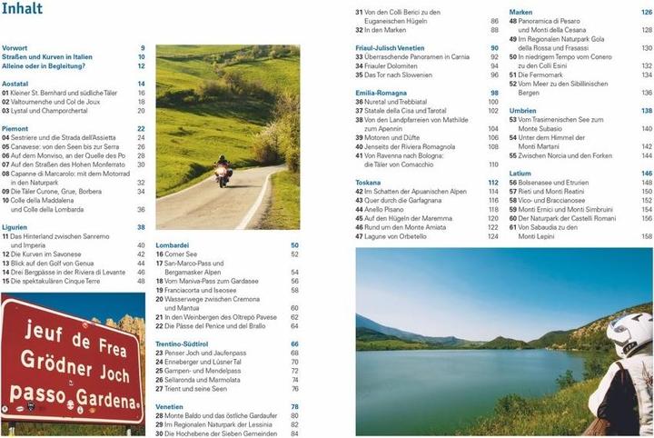 Produktbild Das grosse Motorrad-Tourenbuch Italien (Deutsch, Tiziana Crimella, 2018)