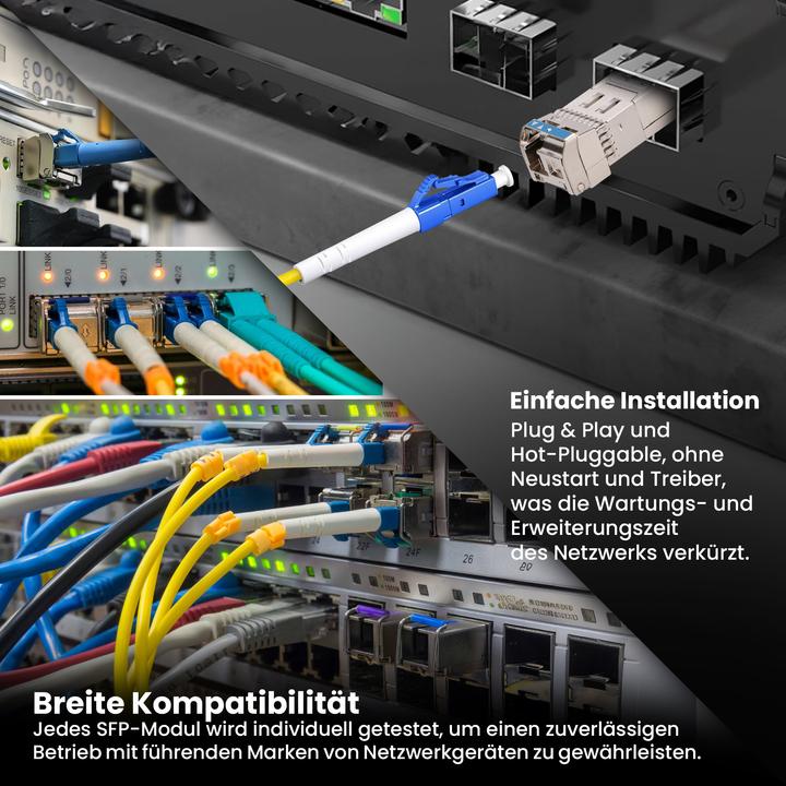 Actual product image Extralink SFP+ 10G | SFP+ WDM module | 10 Gbps 1270/1330nm, singlemode, 2km, pair