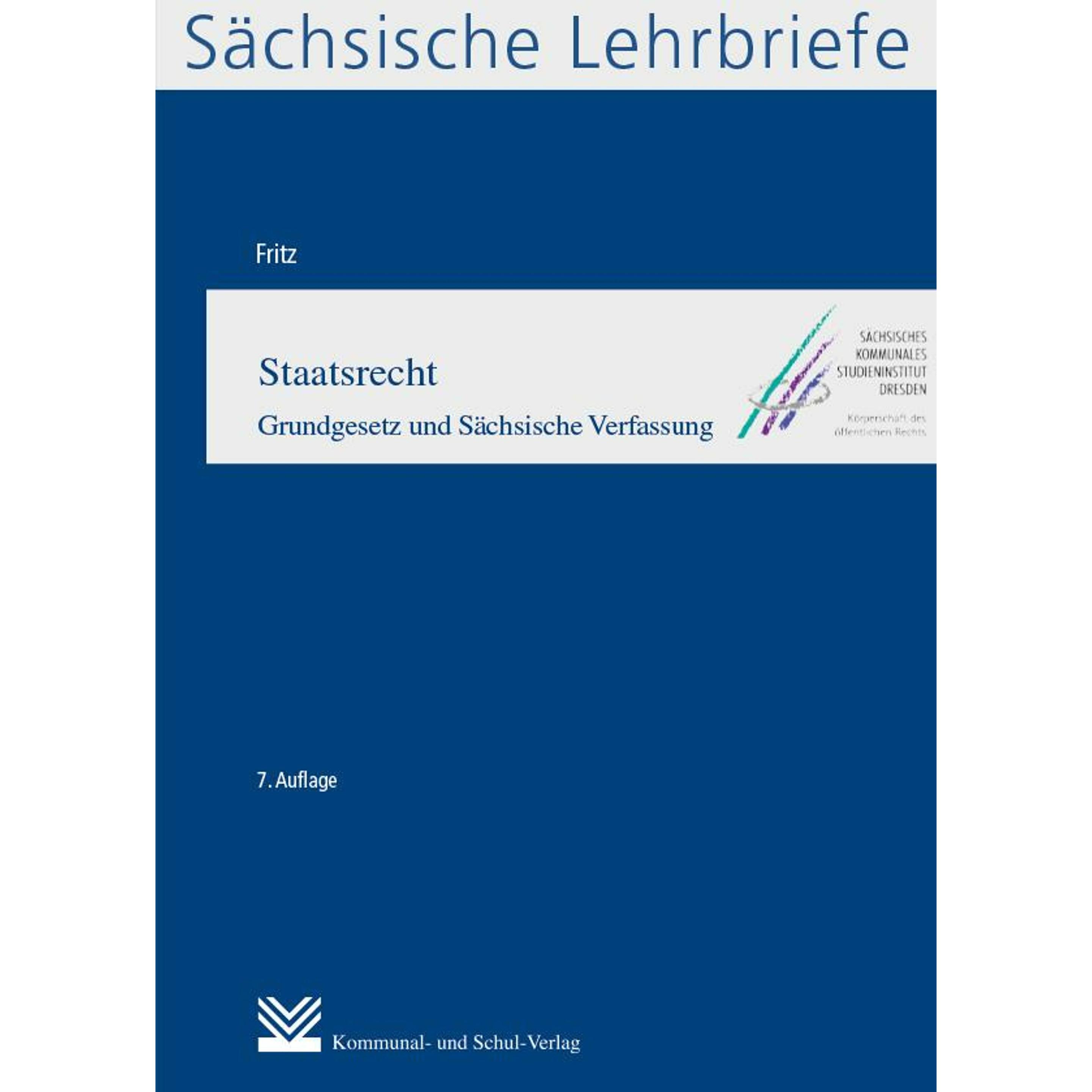 Staatsrecht (SL 3), Fachbücher von Markus Fritz