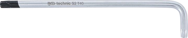 Image du produit BGS Clé allen extra longues profil T (pour Torx) avec/sans perçage T40 (Section en T)