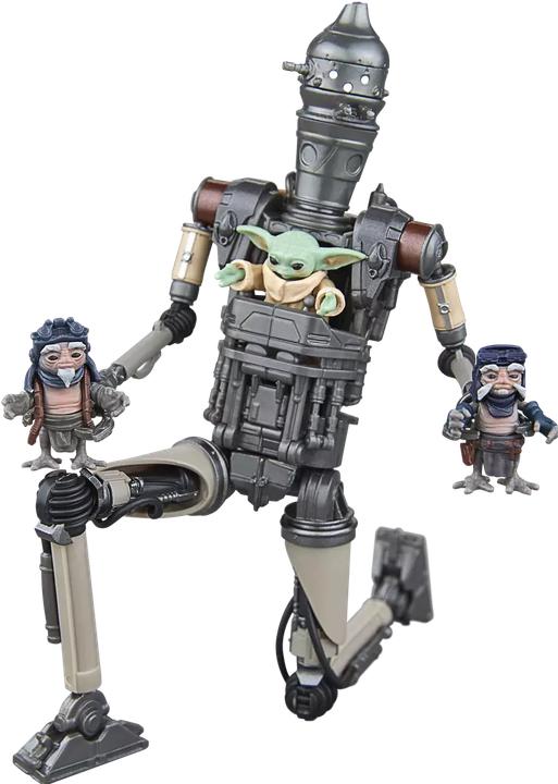 Actual product image Hasbro Star Wars: The Mandalorian Black Series Actionfiguren 2er-Pack IG-12 & Grogu 15 cm
