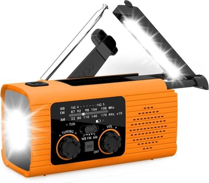 Actual product image Feegar Bicycle accessory Pristar PRISTAR radio FM with flashlight 4000 mAh YX318 orange (AM, FM)