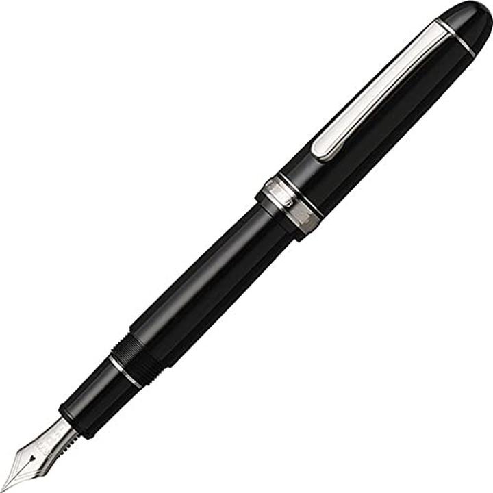 Actual product image Platinum Century Rhodium Black Diamond Fountain Pen (1x)