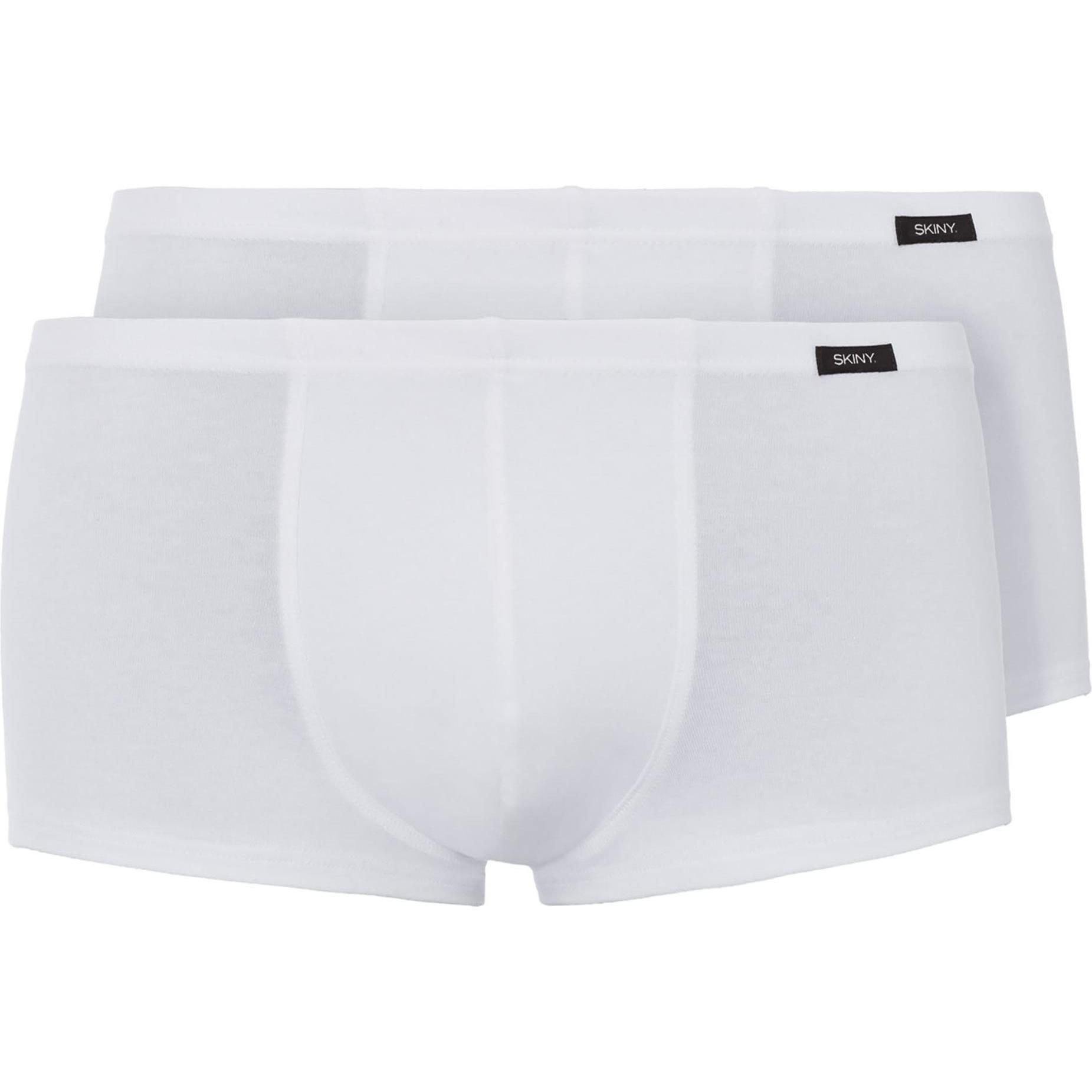 Skiny, Herren, Unterhosen, Boxershort Casual Figurbetont, Weiss, (M, 2er Pack)