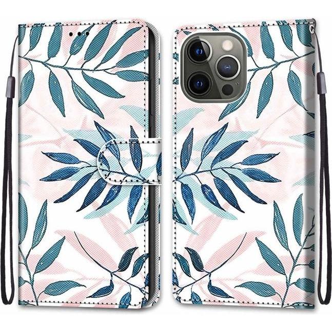 Thumbnail - MU Style Leder Bookcover Image Series (Apple iPhone 13 Pro Max), Smartphone Hülle, Mehrfarbig