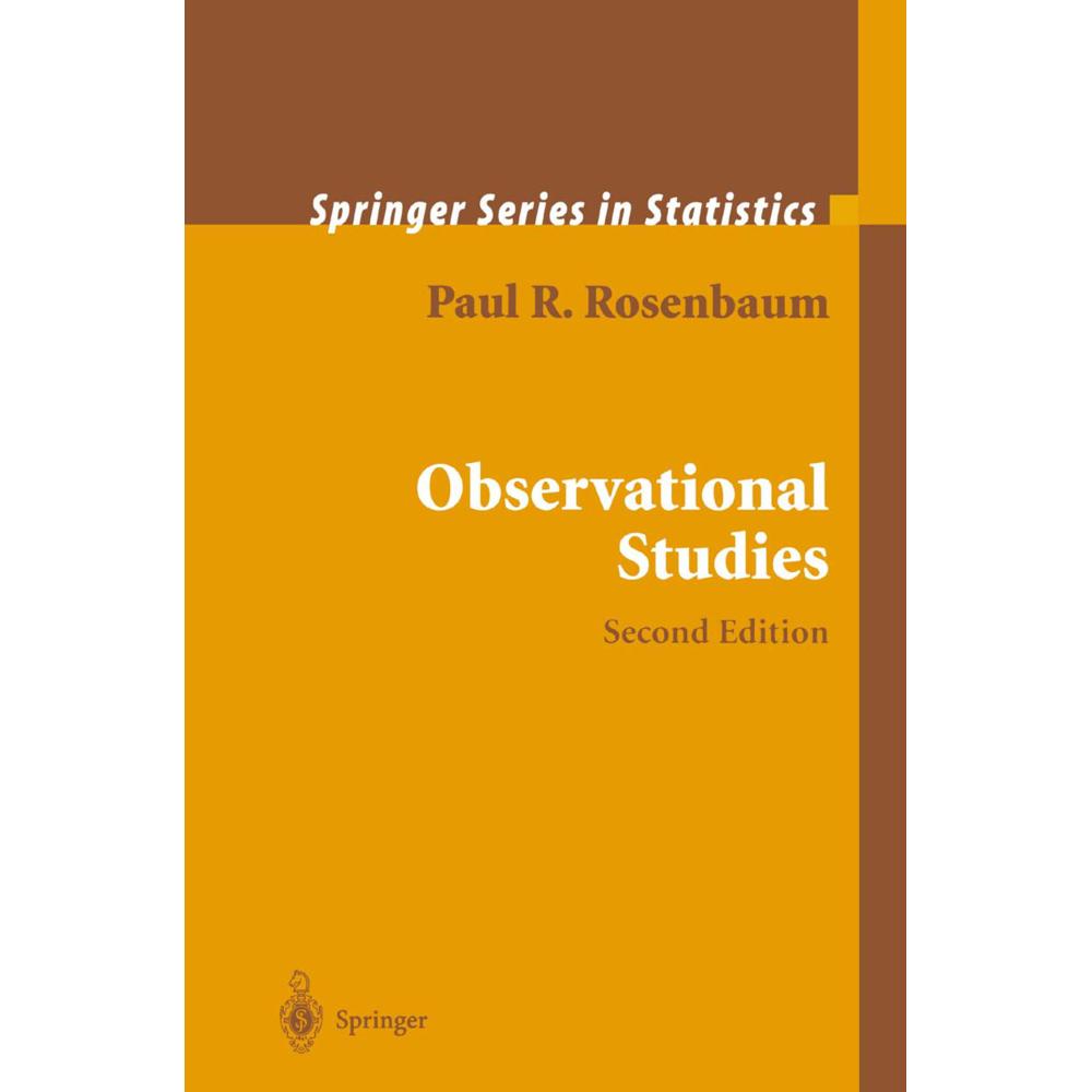 Observational Studies, Fachbücher von Paul R. Rosenbaum