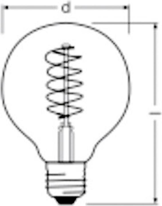 Actual product image Osram Vintage-Lampe (E27, 420 lm, 1 x)