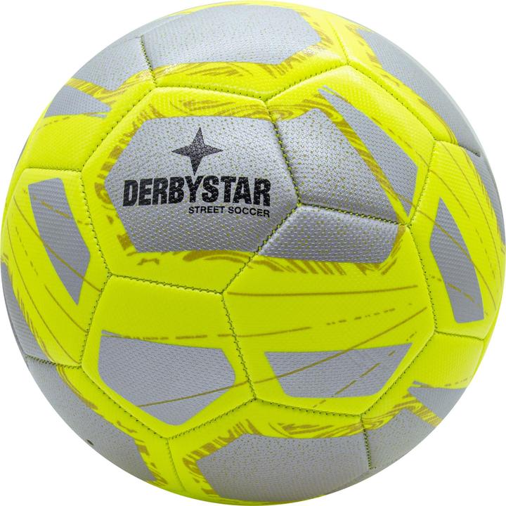 Productafbeelding Derbystar Straatvoetbal maat 5 zilver/geel (5)