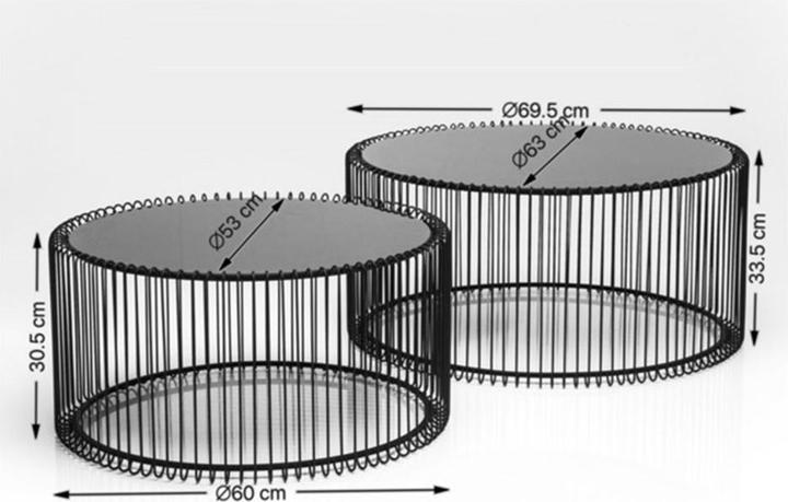 Produktbild Kare Design Wire (69.5 x 69.5 x 34 cm)