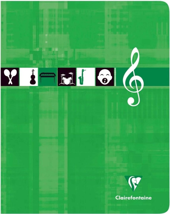 Actual product image Clairefontaine Music book (17 x 22 cm, Lined, Soft cover)