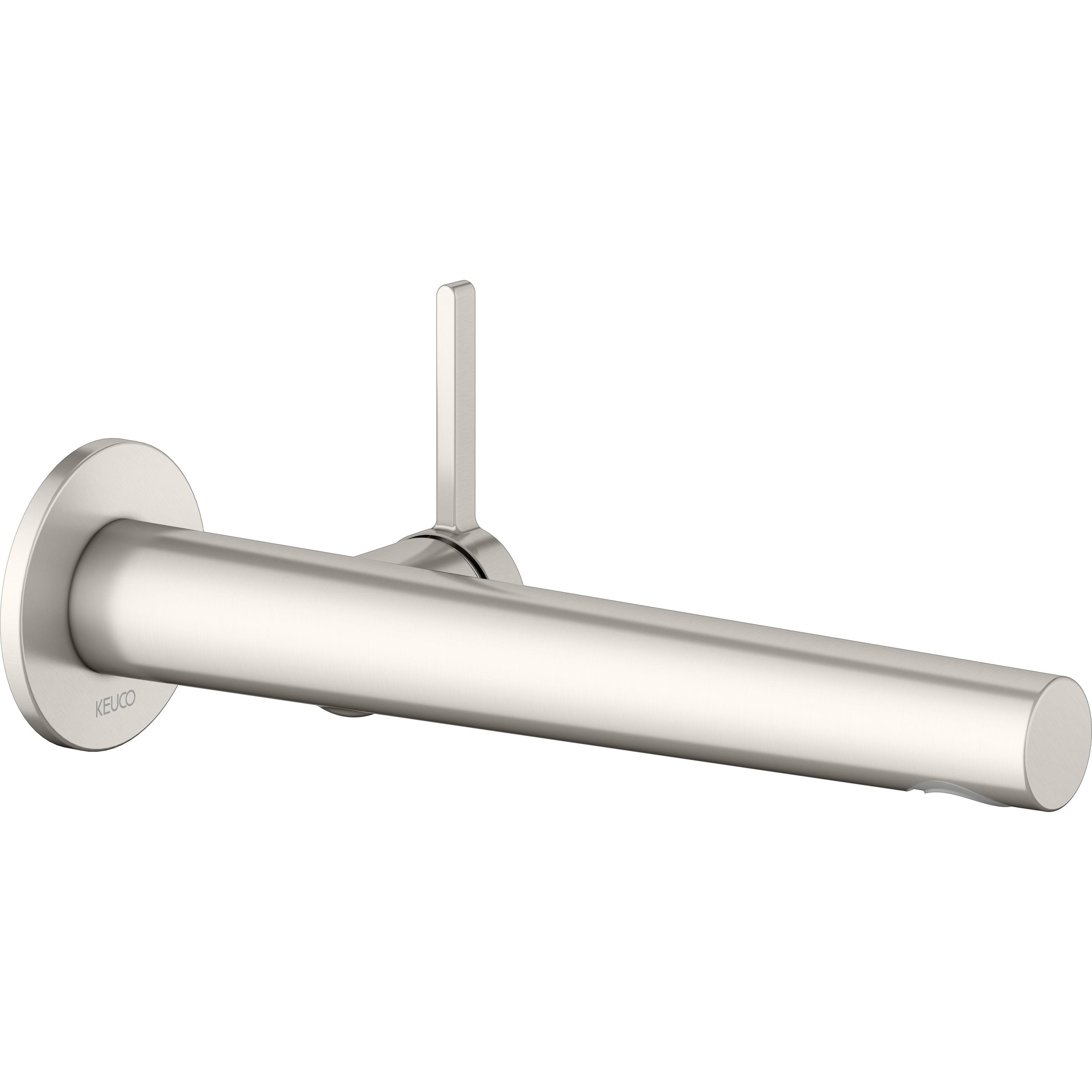 Keuco, Badarmatur, EDITION 400 Einhebel-Waschtischmischer, UP für Wandmontage, Ausladung 243mm