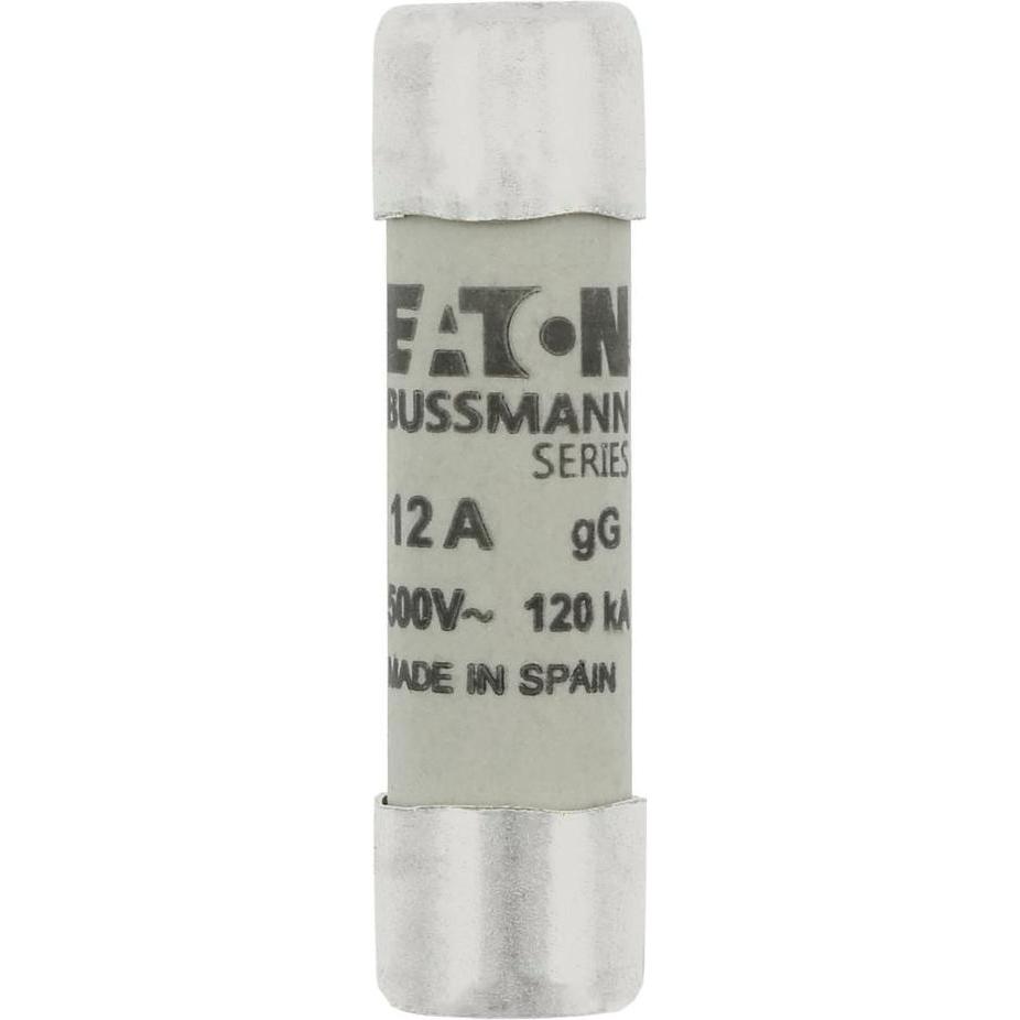10x Eaton, Sicherung, Sicherungseinsatz, Niederspannung, 12 A, AC 500 V, 120 kA, 10 x 38 mm, gL/gG, IEC C10G12 (Feinsich...
