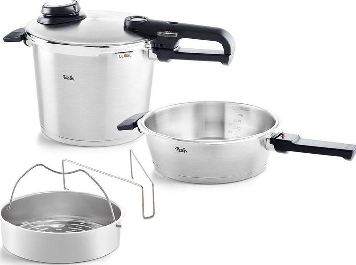 Image du produit Fissler vitavit® premium autocuiseur set 2 pcs. 22 cm / 6,0 + 2,5 litres 2022 (22 cm, Ensemble de casseroles et de poêles de cuisson)