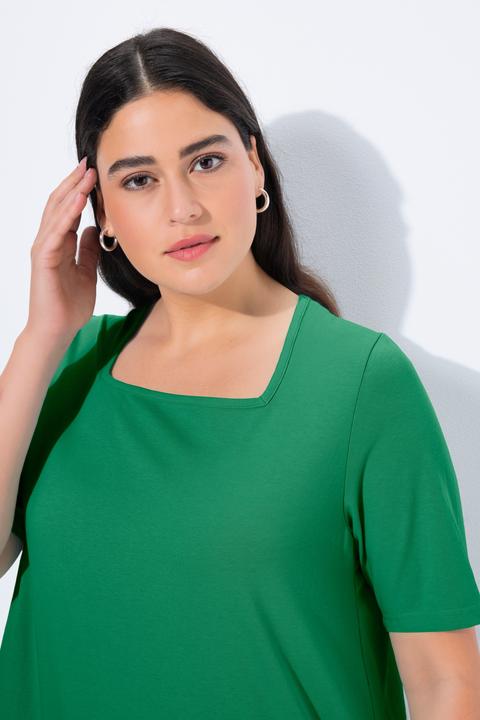 Actual product image Ulla Popken Essential Square Neck Stretch Tee (62)