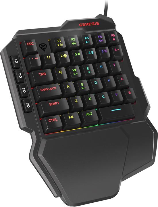 Produktbild Genesis Thor 100 RGB Tastatur USB QWERTY Englisch (US, Kabelgebunden)
