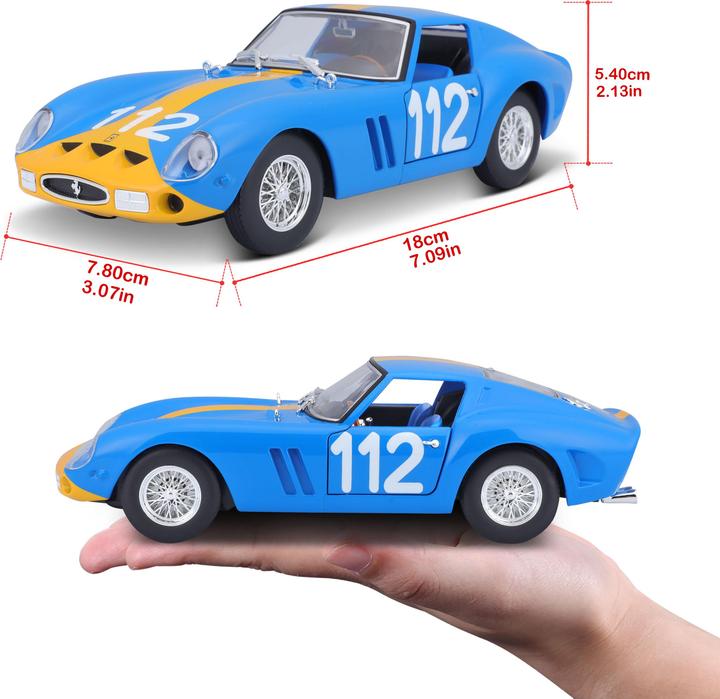 Image du produit Bburago Kit Ferrari Racing 250 GTO 1/24 bleu