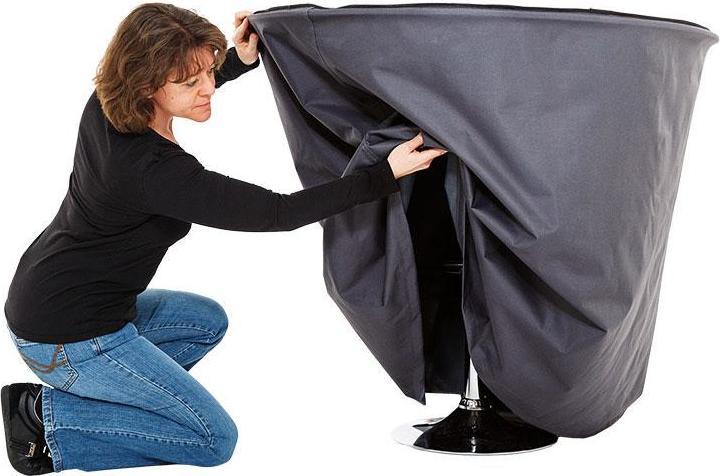 Immagine prodotto Keller Fahnen Blache für kleinen runden Tisch, 100x100cm anthrazit 270 g/m2