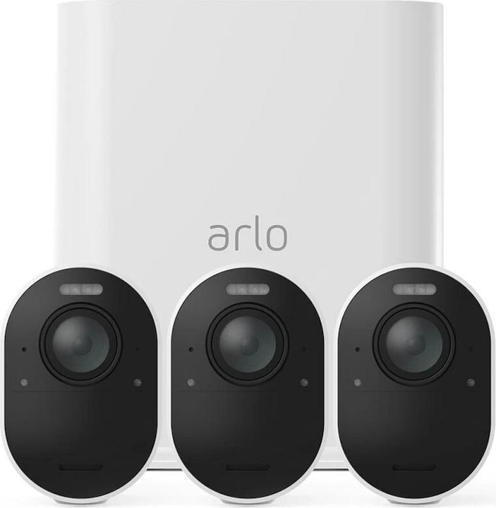 Actual product image Arlo Ultra 2 Spotlight camera, 3 kit white (3840 x 2160 pixels)