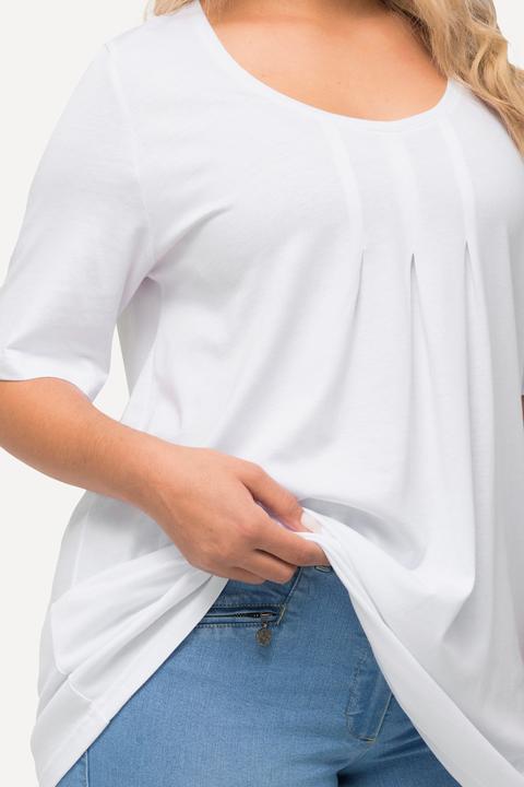 Actual product image Ulla Popken Essential Front Pleat Tee (42, 44)